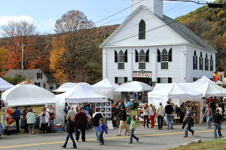 On Columbus Day Weekend, tents blossom on the Newfane Common for the Heritage Festival. Amid the colorful Fall Foliage on the village streets and surrounding hillsides, talented artists and craftpeople display their creative efforts. Locals and tourists return year after year for this signature event in southeastern Vermont.