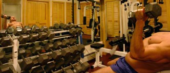 The gym has Olympic free weights & dumbbells, stationary bike, pec dec, rowing & legwork cables, stability balls & yoga mats…