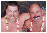 Scott and Dave owners Frog Meadow New England's Best All Male Gay Resort in Southern Vermont